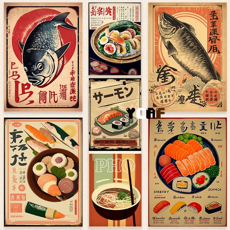 Japanese Lifestyle And Food - ملصق طعام على الطراز الياباني ،
