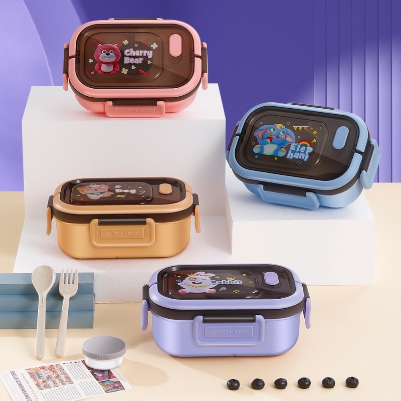 Bento Box Two Tier - 1200 مللي طبقة مزدوجة علب الاغذية