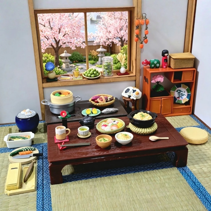 Japanese Lifestyle And Food - متوفر في المخزون أصلي RE-MENT ألعاب