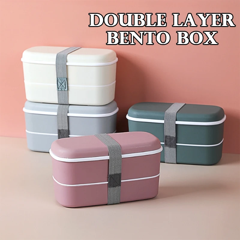 صندوق طعام محمول مقاوم للتسرب  - مراجعة Bento Box Two Tier وسعره