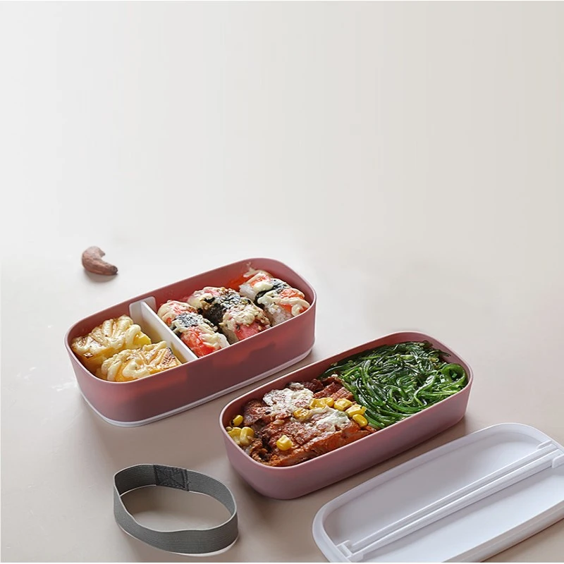 صندوق طعام محمول مقاوم للتسرب  - مراجعة Bento Box Two Tier وسعره