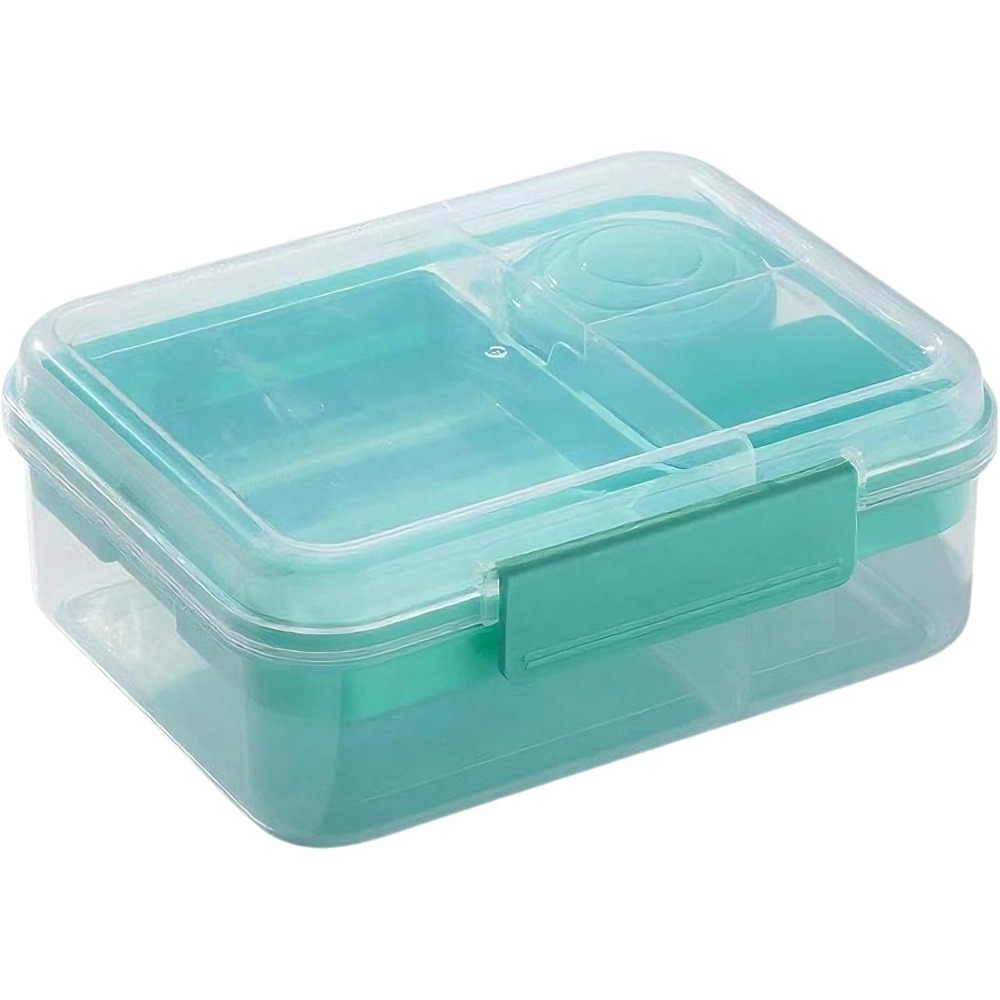 1 قطعة المحمولة مقسمة علب الاغ - مراجعة Bento Box Two Tier وسعره