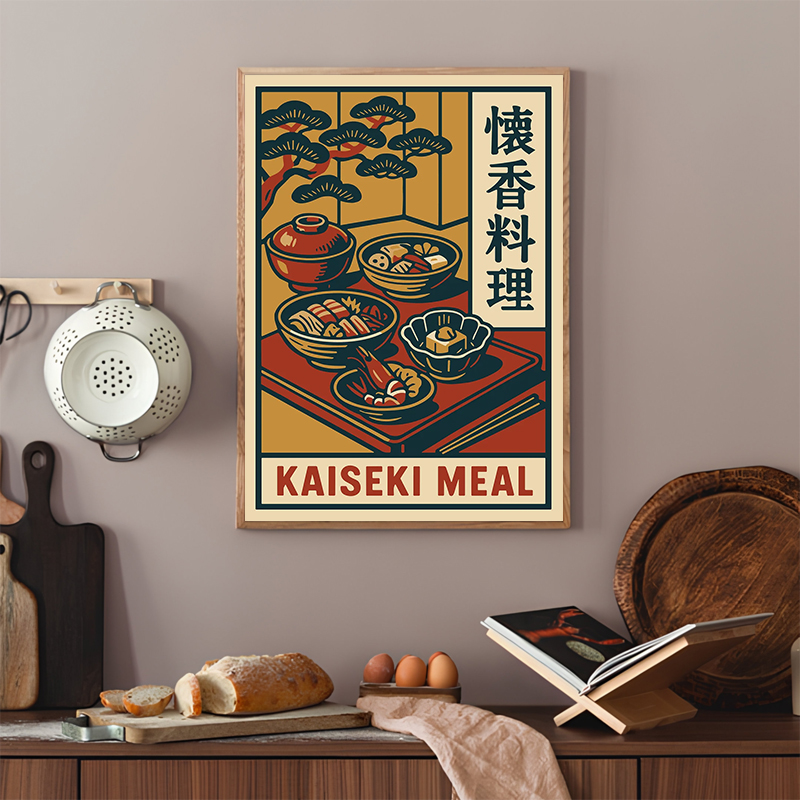 ملصق طعام ياباني بأسلوب عتيق،  - مراجعة Japanese Lifestyle And Food وسعره