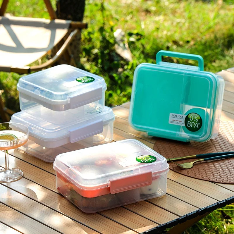 تصميم مقبض محمول بطبقة مزدوجة  - مراجعة Bento Box Two Tier وسعره